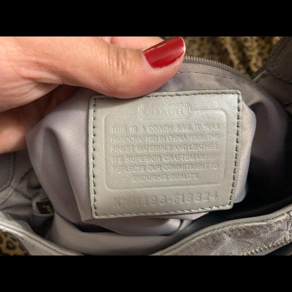 Kindly used Coach gray bag one minor flaw - Picture 15 of 16